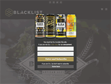 Tablet Screenshot of blacklistbeer.com